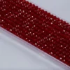 Бусины Swarovski огранка рондель 2,5х2 мм Ø 0,5 мм 170 шт. Красный 028_2ZCB-028