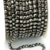 Стразовий ланцюг ss10 (2,8 мм) 1 м Hematite nickel