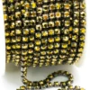 Стразовий ланцюг ss10 (2,8 мм) 1 м Aurum nickel