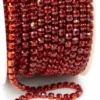 Стразовий ланцюг ss10 (2,8 мм) 1 м Siam red