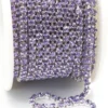 Стразовий ланцюг ss10 (2,8 мм) 1 м Violet silver