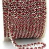 Стразовий ланцюг ss10 (2,8 мм) 1 м Siam silver