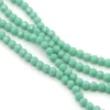 Бусины хрусталь огранка шар 4 мм Ø 0,8 мм +-37 см (+-95 шт.) Бирюзовый