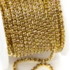 Стразовий ланцюг ss8 (2,5 мм) 1 м Brown gold