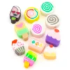 Намистини з полімерної глини Cake Candy 9-12х4-5 мм Різні кольори 10 шт.
