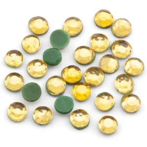 Cтрази клейові Акрил ss8 (2-2,2mm) гаряча фіксація 50 г Жовтий