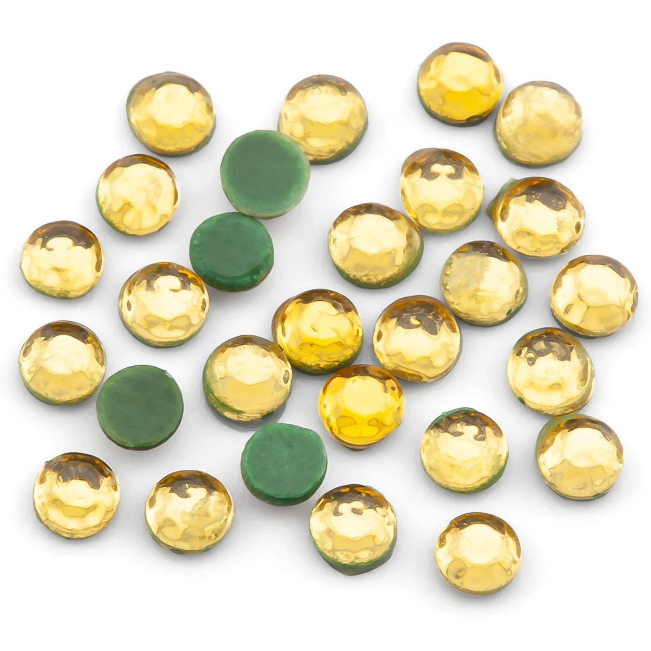 Cтрази клейові Акрил ss16 (3,8-4,0mm) гаряча фіксація 50 г Жовтий - Зображення 2