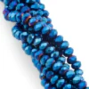 Бусины Swarovski огранка рондель 3х2 мм Ø 0,8 мм +-175 шт. Синий АВ_041_3х2-041