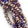 Бусины Swarovski огранка рондель 3х2 мм Ø 0,8 мм +-175 шт. Синее золото АВ_046_3х2-046