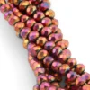 Бусины Swarovski огранка рондель 3х2 мм Ø 0,8 мм +-175 шт. Красное золото АВ_045_3х2-045