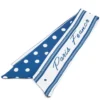 Хустка-стрічка Твіллі для сумки/волосся 90х5 см 1 шт. принт Polka Dot Series ●Blue Model