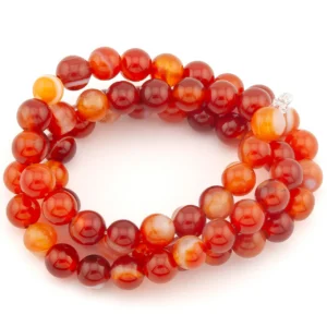 Сердолик бусины из камня 6 мм +-37 см 1 шт.