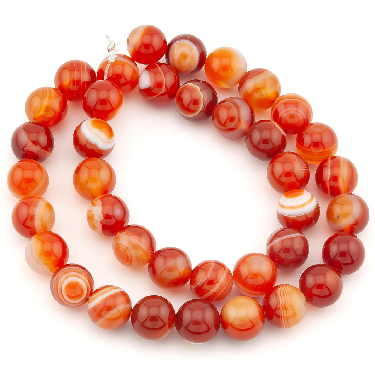 Сердолик бусины из камня 10 мм +-37 см 1 шт.