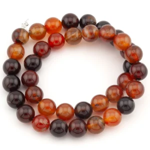 Сердолик агат бусины из камня 10 мм +-37 см 1 шт.