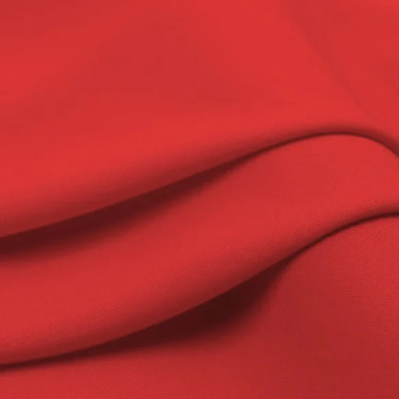 Тканина 100% віскоза LuxFabric 160 г/м² 1,6 м 1 м Червоний
