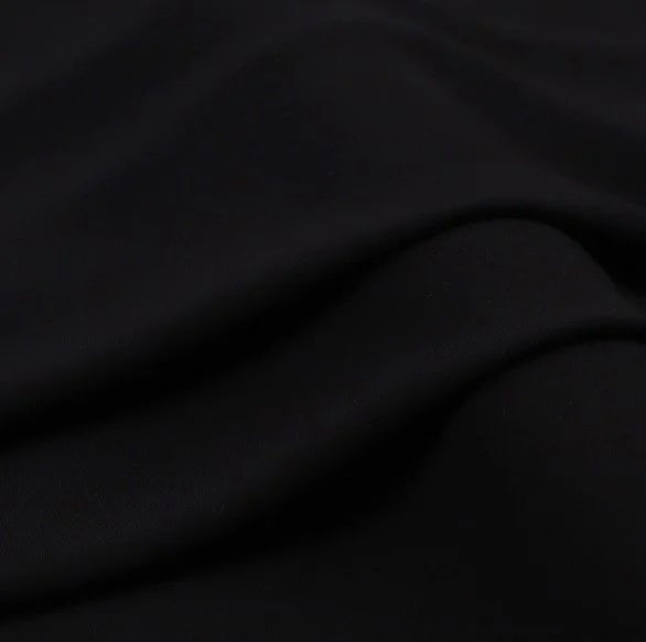 Тканина 100% віскоза LuxFabric 160 г/м² 1,6 м 1 м Чорний
