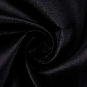 Тканина атлас LuxFabric 115 г/м² 1,5 м 1 м Чорний