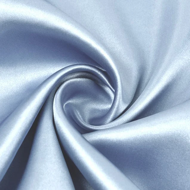 Тканина атлас LuxFabric 115 г/м² 1,5 м 1 м Небесний
