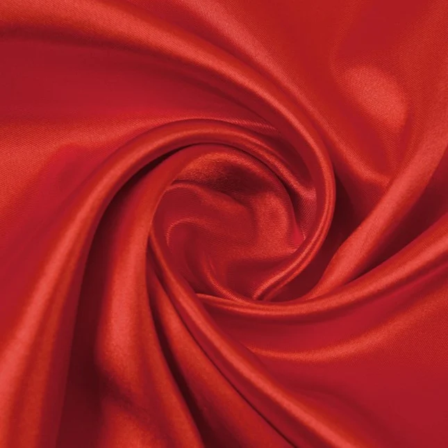 Тканина атлас LuxFabric 115 г/м² 1,5 м 1 м Червоний