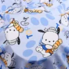 Тканина 100% віскоза LuxFabric 153 г/м² 1,45 м 1 м принт Pochacco ice cream blue