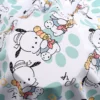 Тканина 100% віскоза LuxFabric 153 г/м² 1,45 м 1 м принт Pochacco ice cream green
