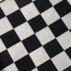 Тканина 55% льон 45% бавовна 160 г/м² 1,5 м 1 м принт Black and white squares