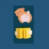 Настенный держатель Щенок для уборочного инвентаря 13х6,5х5 см 1 шт. Синий темный