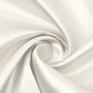 Тканина атлас LuxFabric 115 г/м² 1,5 м 1 м Молочний