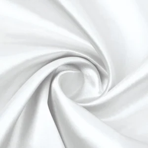 Тканина атлас LuxFabric 115 г/м² 1,5 м 1 м Білий