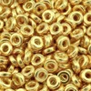 Бусины разделители Рондель пластиковые 6х2 мм +-100 шт. Золото яркое