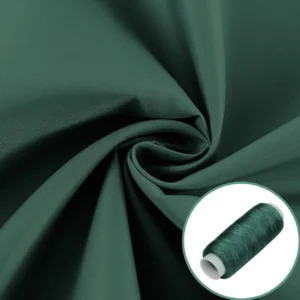 Ткань плащевая Канада LuxFabric 110 г/м² 1,50 м 1 м + Нить полиэстер 360 м Зеленый темный