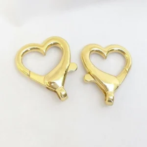 Карабін Heart 18К позолота 25х22 мм 1 шт. Золото