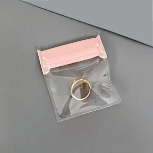 Пакет EVA Zip-Lock глянець 7х10 см Ø 6х7 см 1 шт. Рожевий/прозорий