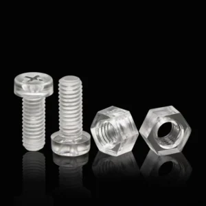 Гвинт пластиковий з гайкою М6х20 5 шт. Прозорий