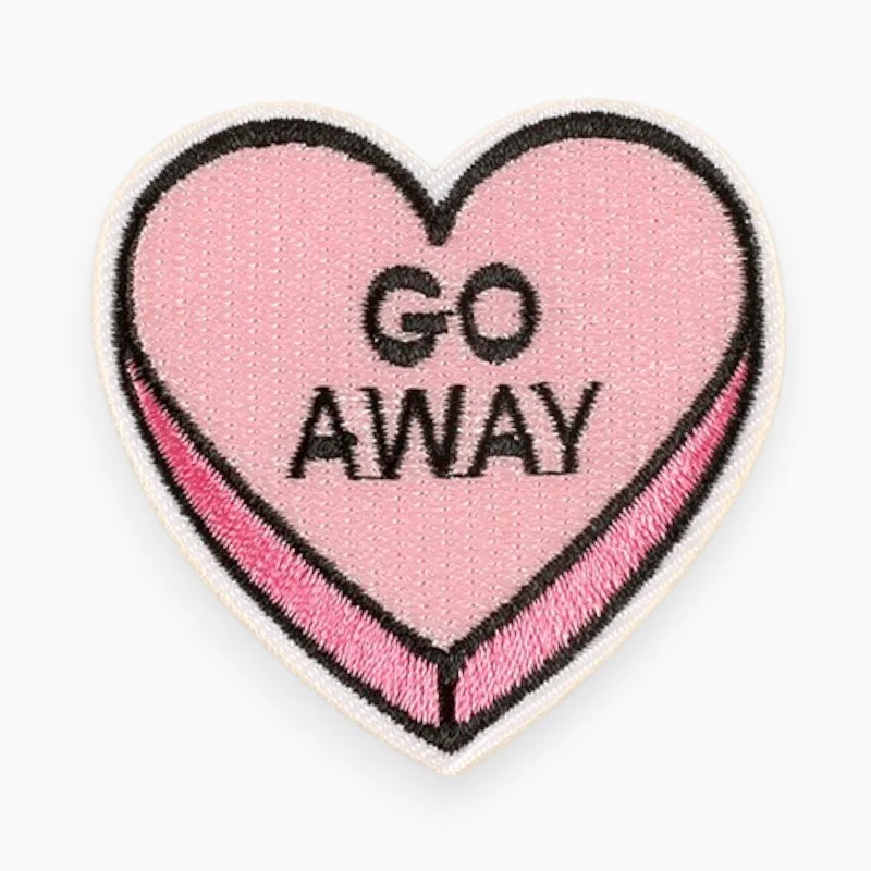 Термоаплікація Heart GoAway вишита 5,1х5,4 см 1 шт. Рожевий світлий