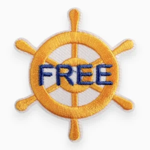 Термоаплікація FREE вишита 6х5,4 см 1 шт. Жовтий