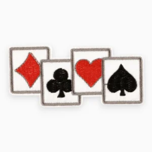 Термоаплікація Card suits вишита 4,7х10 см 1 шт. Різні кольори