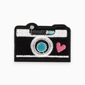Термоаплікація Camera вишита 3,9х5,7 см 1 шт. Чорний