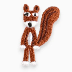 Термоаплікація Squirrel вишита 3,6х2,4 см 1 шт. Коричневий