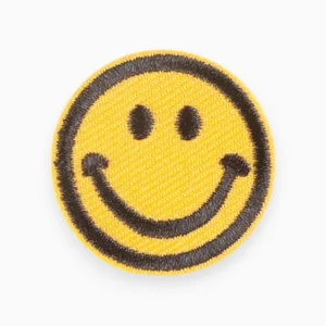 Термоаплікація Smile вишита 3,3х3,3 см 1 шт. Жовтий