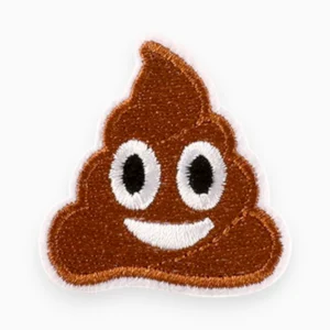 Термоаплікація Funny poop вишита 4,6х4,4 см 1 шт. Коричневий