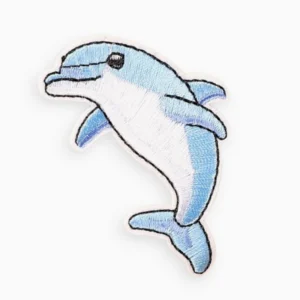 Термоаплікація Dolphin вишита 4х6,5 см 1 шт. Блакитний