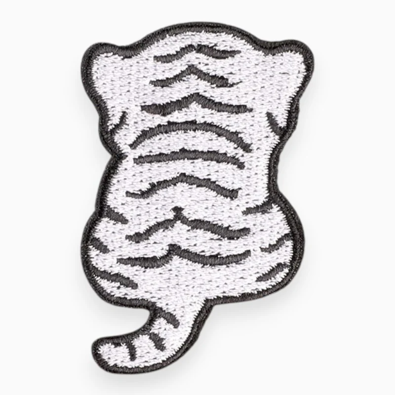 Аплікація Cute tiger самоклеюча 5,5х3,6 см 1 шт. Білий