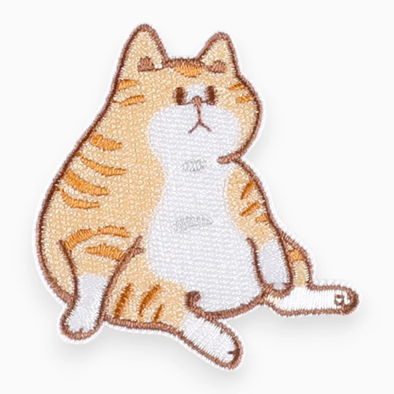 Термоаплікація Cute kitten вишита 6,3х5,9 см 1 шт. Бежевий