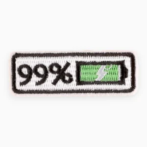 Термоаплікація 99% вишита 2,2х6 см 1 шт. Зелений
