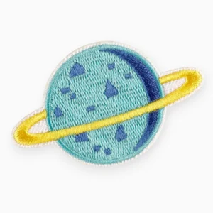 Термоаплікація Uranus planet вишита 4,1х6,5 см 1 шт. Блакитний