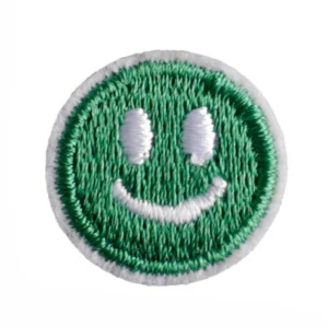 Термоаплікація Smile вишита 1,8х1,8 см 1 шт. Зелений
