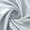 Тканина атлас LuxFabric 115 г/м² 1,5 м 1 м Сріблястий