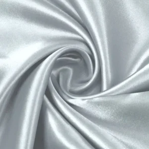 Тканина атлас LuxFabric 115 г/м² 1,5 м 1 м Сріблястий
