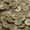 Гудзик Круглий LuxFabric 4 отв. пластик 15 мм 1 шт. Бежево-сірий